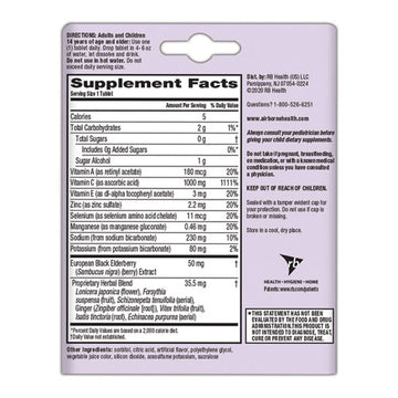 Airborne® Immune Support Effervescent Tablet, Elderberry, 20 Count freeshipping - TVN Wholesale